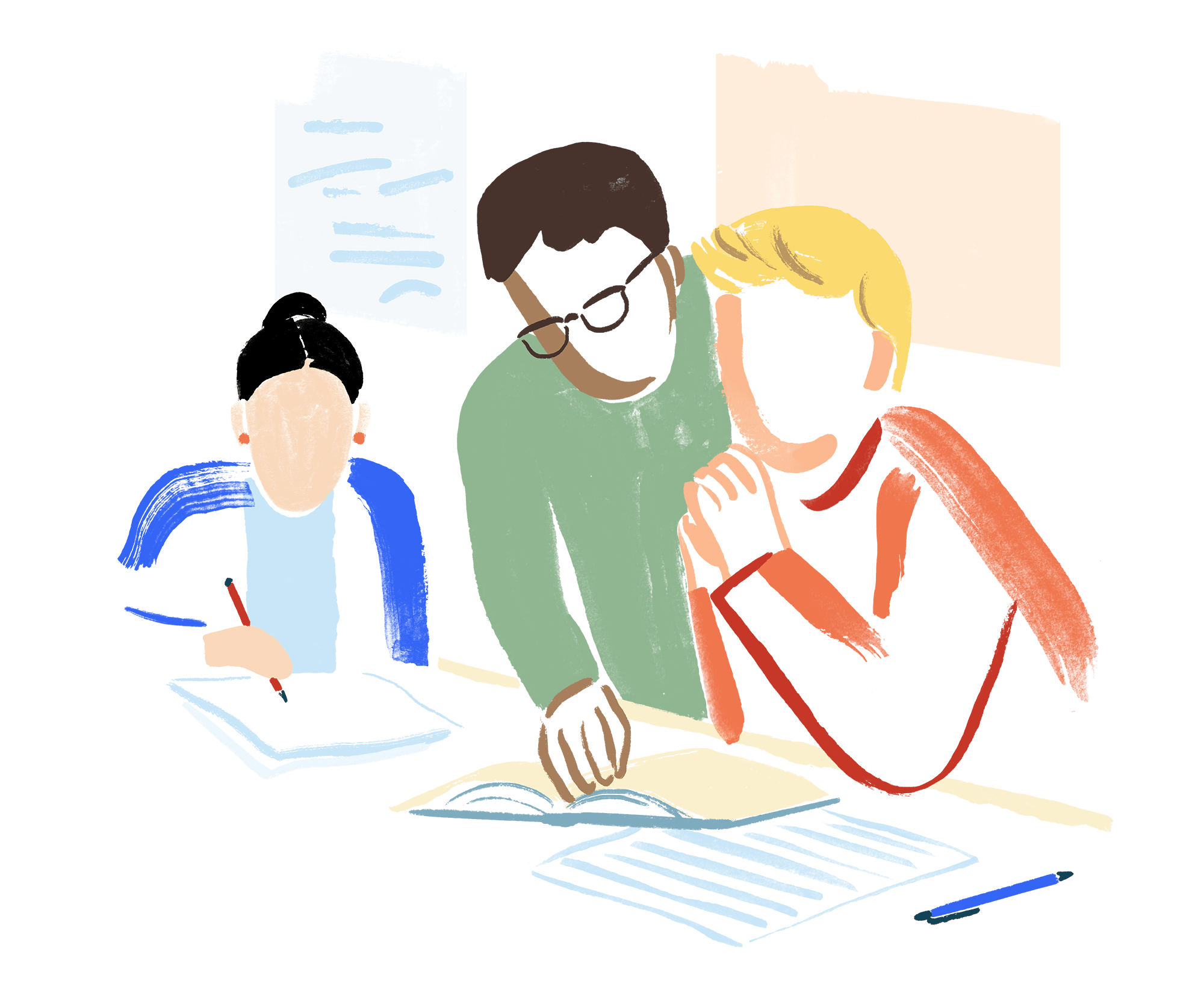 Audiograf som undersøker øret på pasient med otoskop